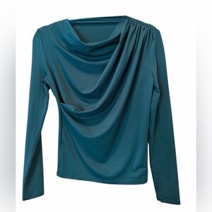 🆕 Halara Cowl Neck Long Sleeve Work Top, Size XS